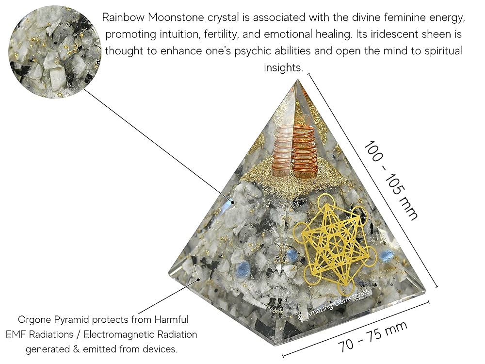 ピラミッド ジェネレーター Pyramid Energy Generator Pyramid Crystal Energy Generator Gemstones Products VD